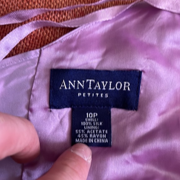 Ann Taylor Y2K 2000s iridescent halter wrap top - Picture 7 of 8